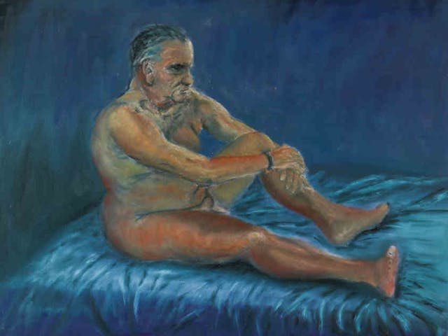 painting Male Model Sitting 2023