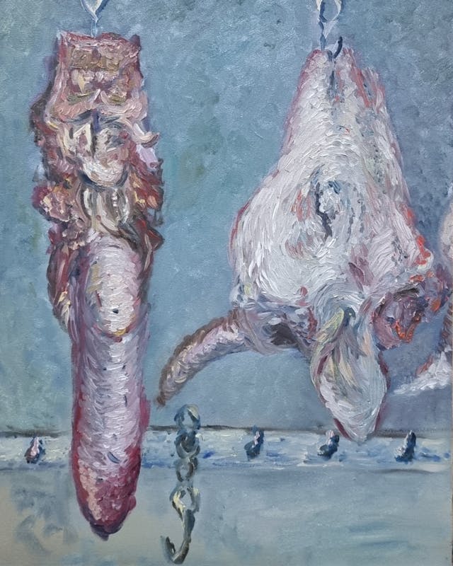 painting Copy calf head and ox tongue 2023