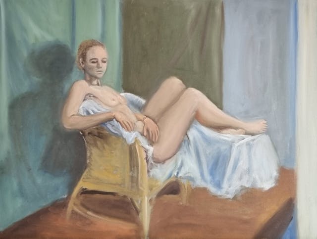 painting Sitting live model female 2023